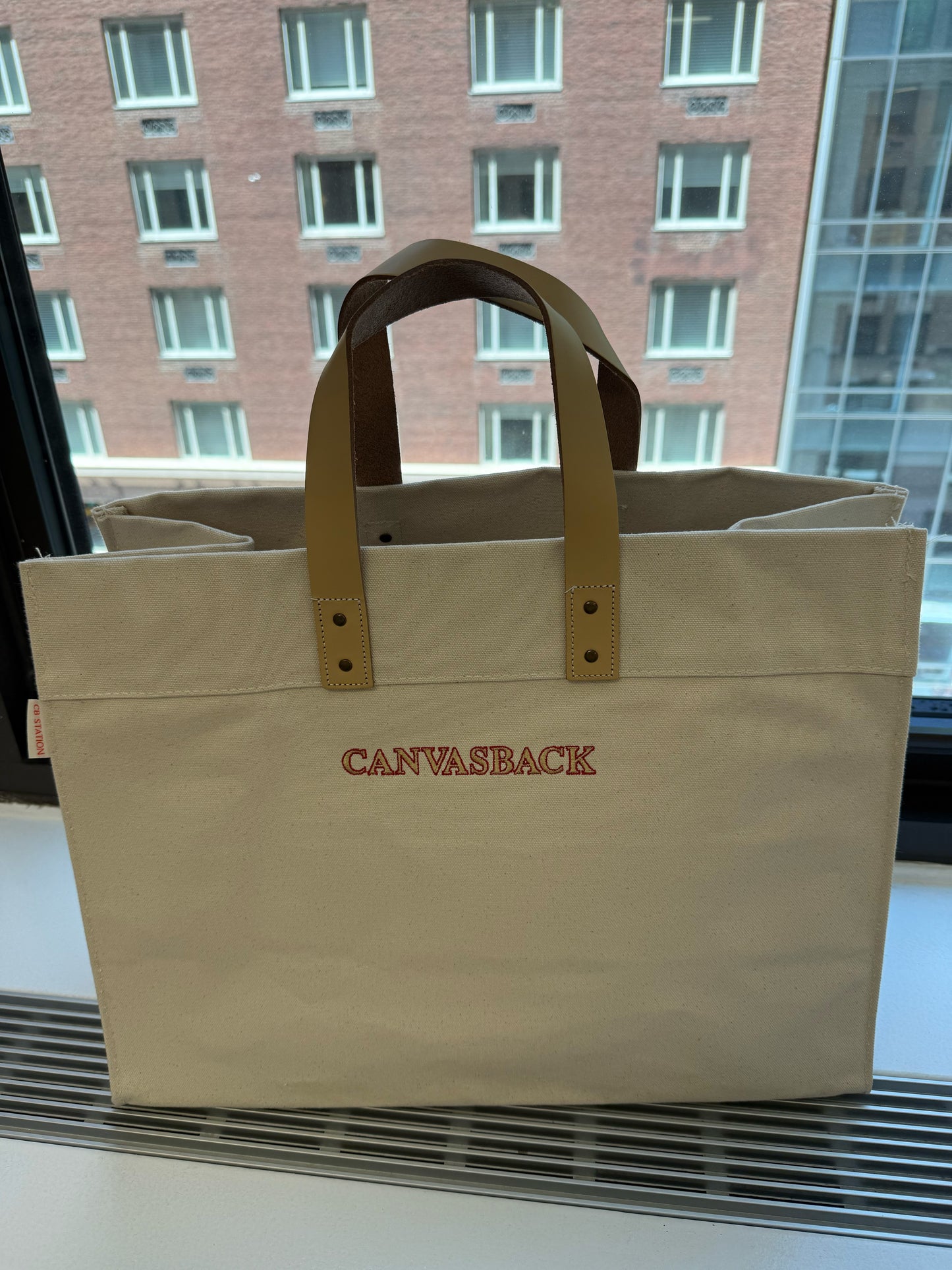 Leather Handle Tote