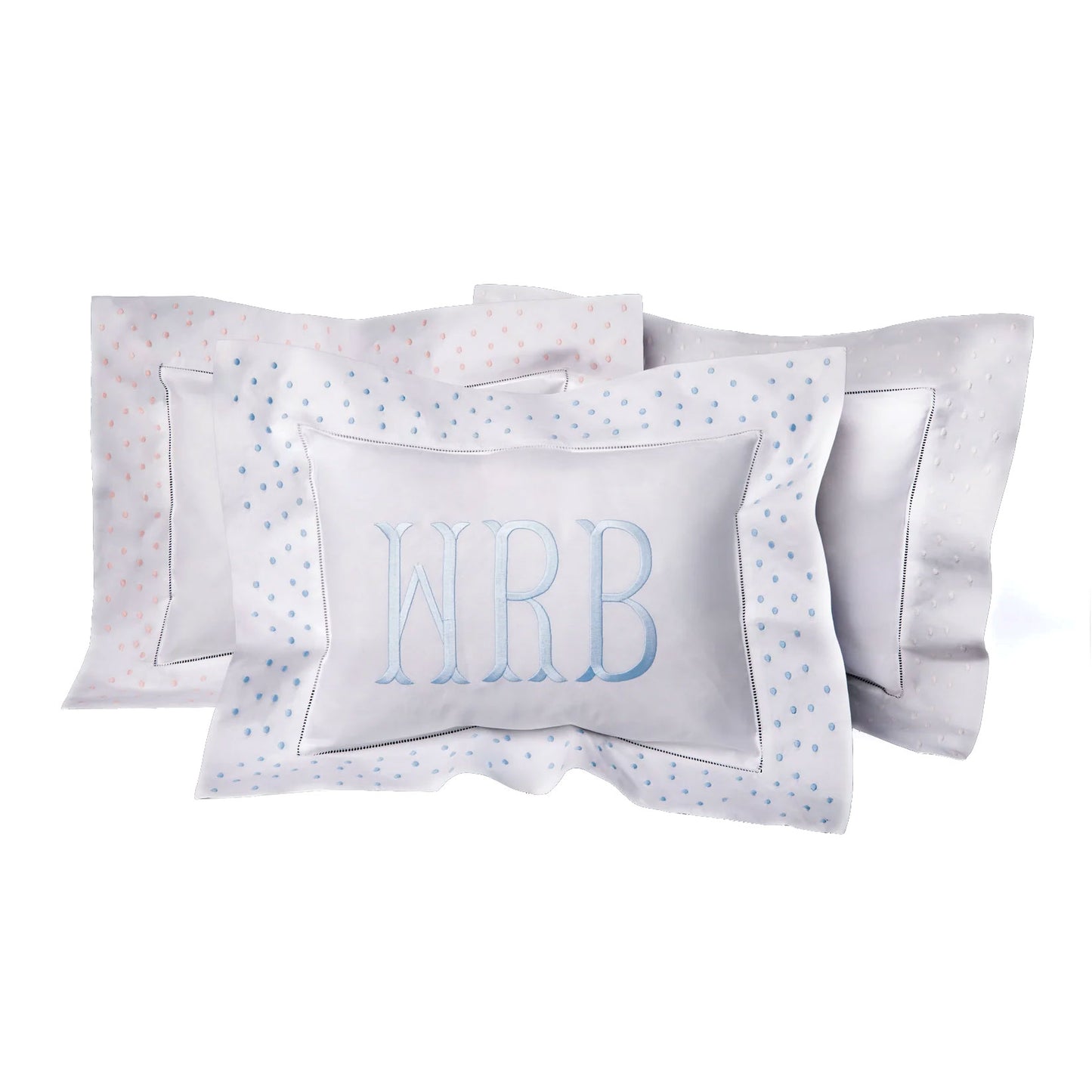 Baby Pillow with Swiss Dot Border