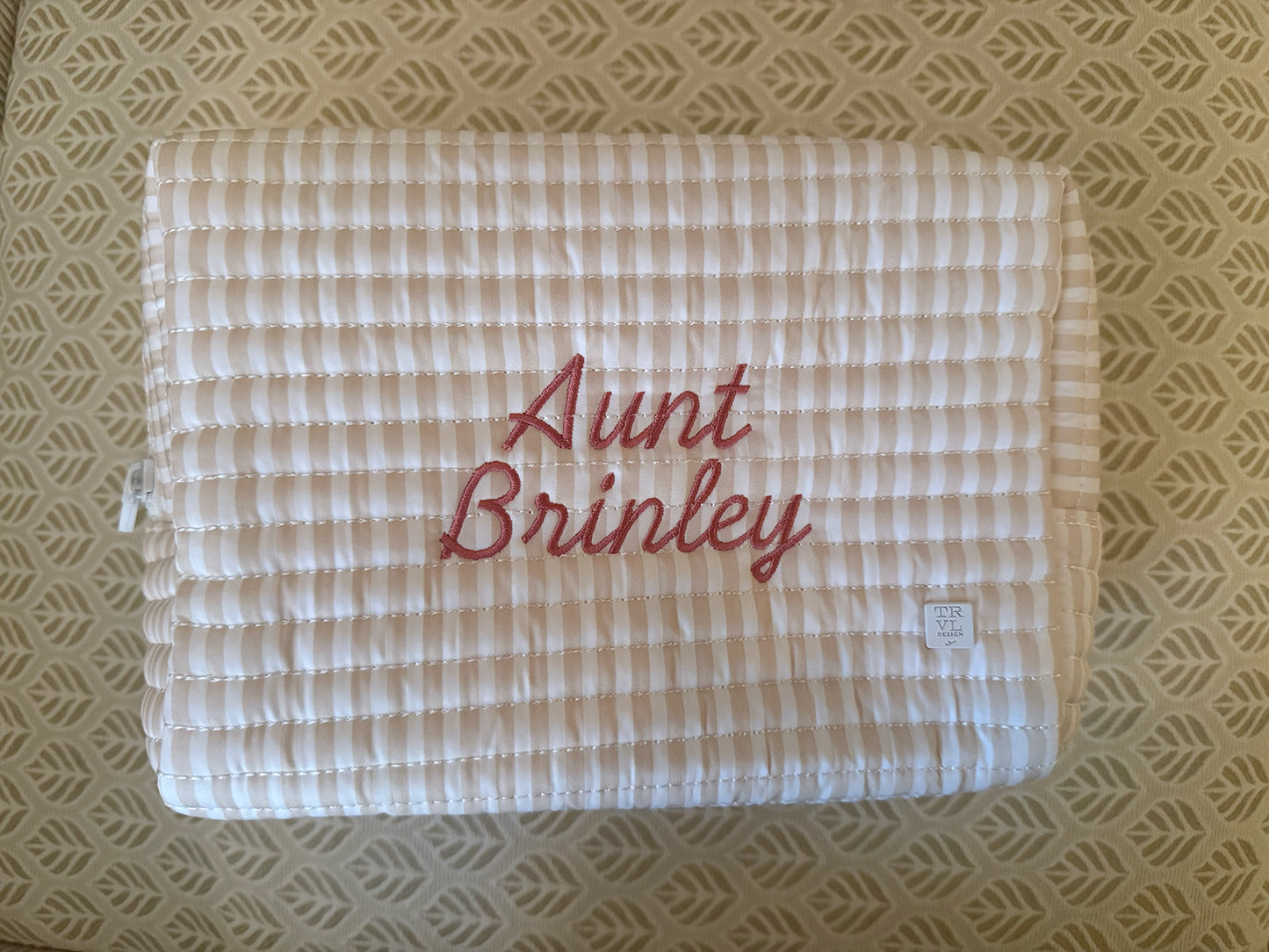 Large Quilted Zip Pouch