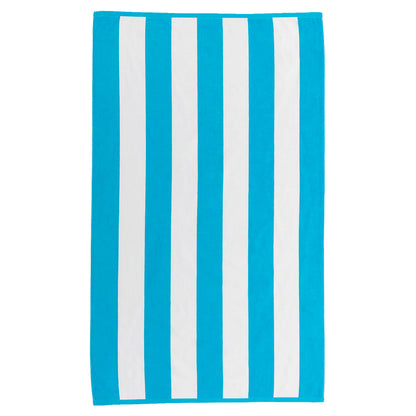 Cabana Stripe Terry Velour Beach Towel