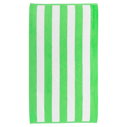 Cabana Stripe Terry Velour Beach Towel