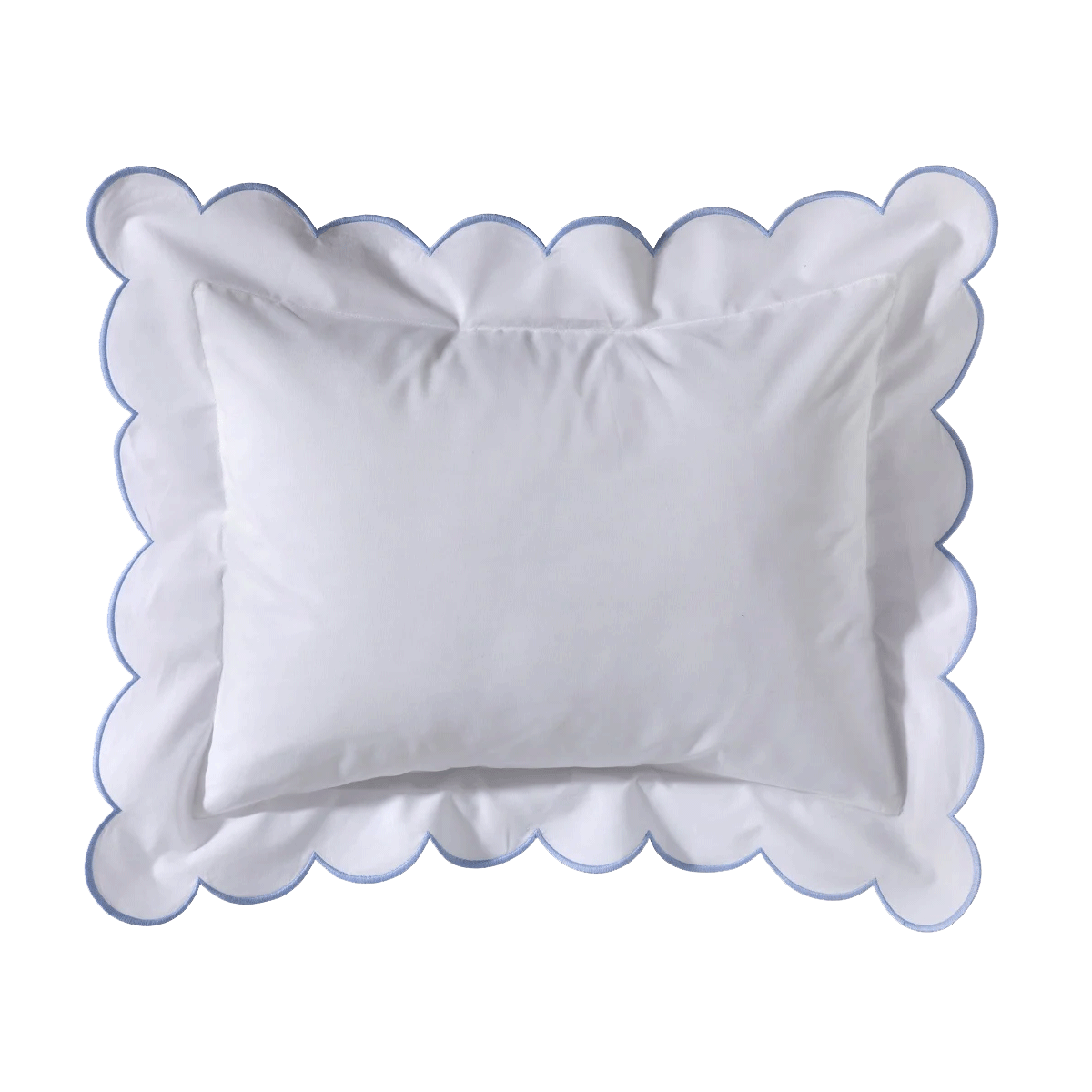 Baby Pillow with Scalloped Edge