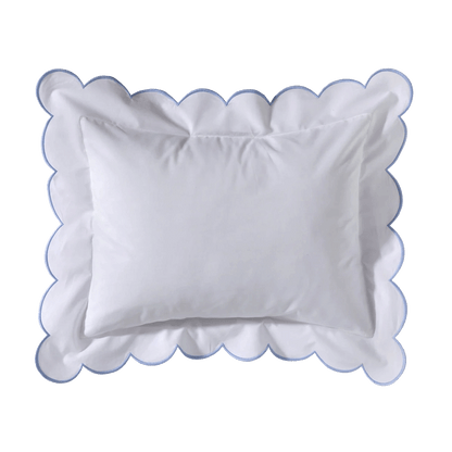 Baby Pillow with Scalloped Edge