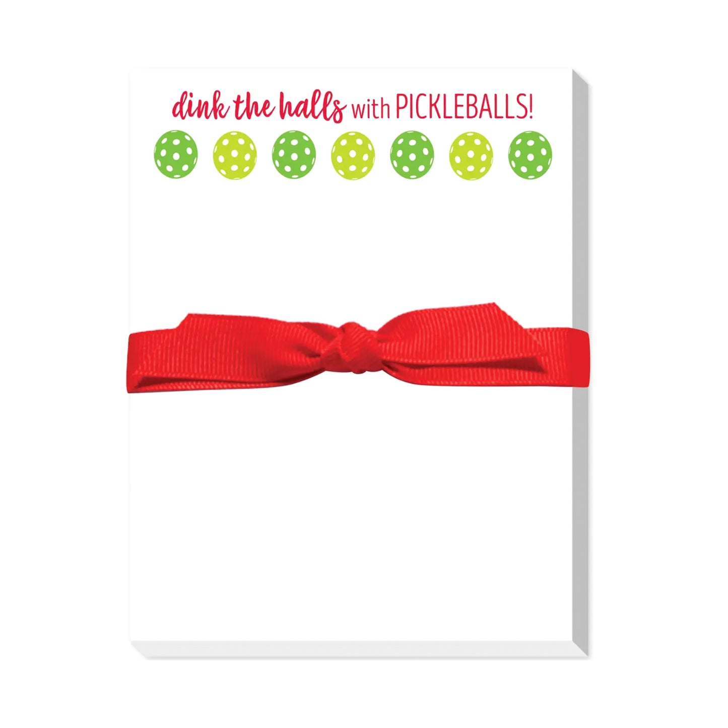 Pickleball Christmas Dinks Notepad