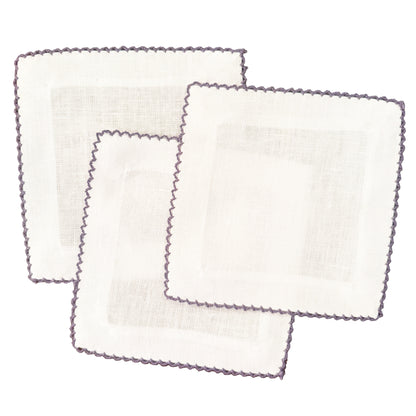 Picot Edge Cocktail Napkin