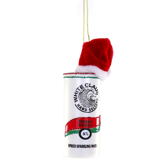 Merry Berry White Claus Ornament