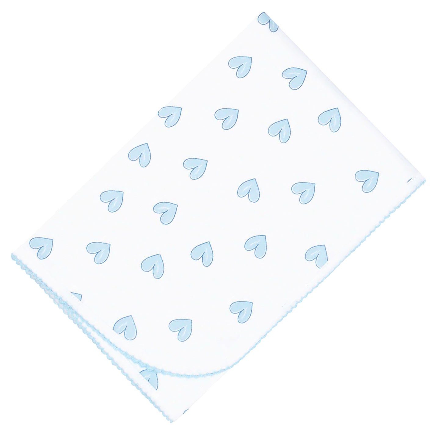 Nella Pima Heart Print Blanket