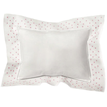 Baby Pillow with Swiss Dot Border