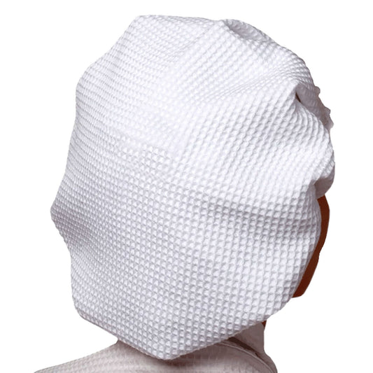 White Cotton Shower Cap