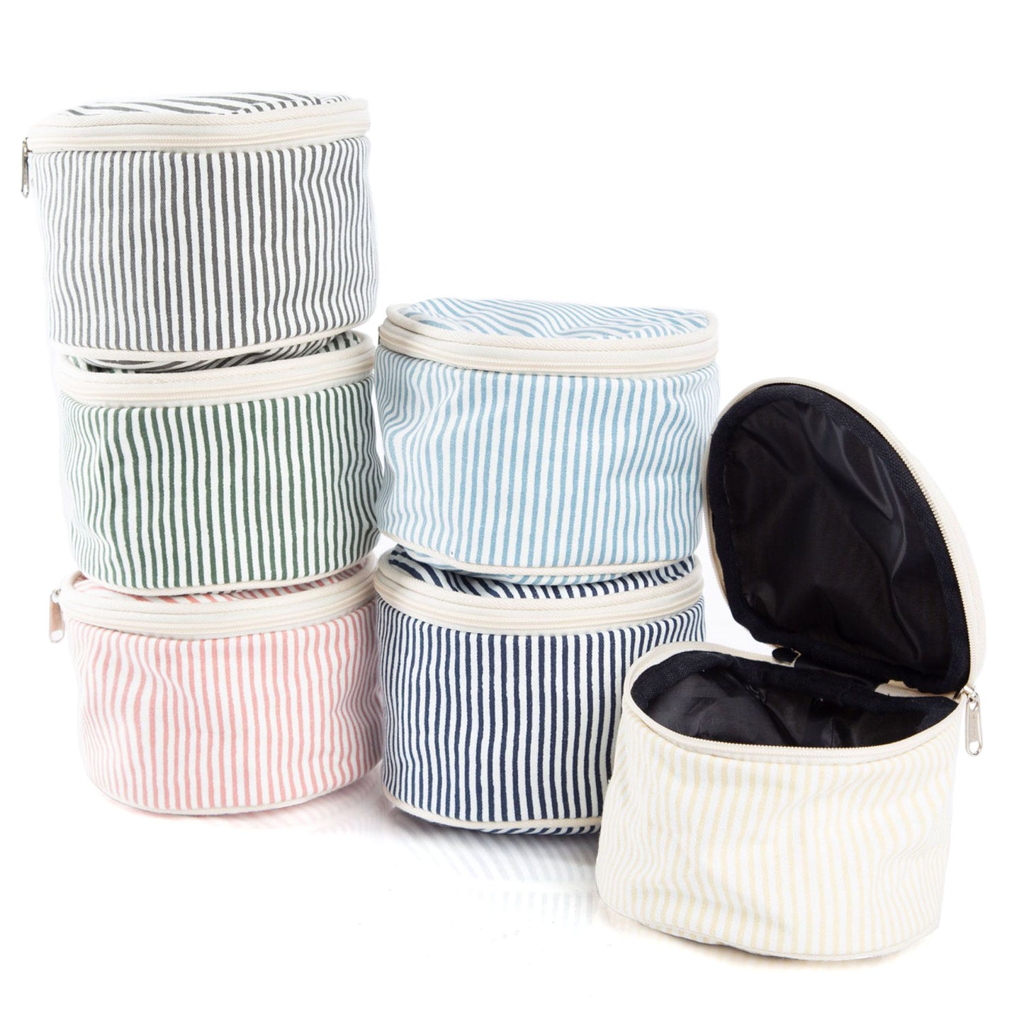 Stripe Circle Travel Case