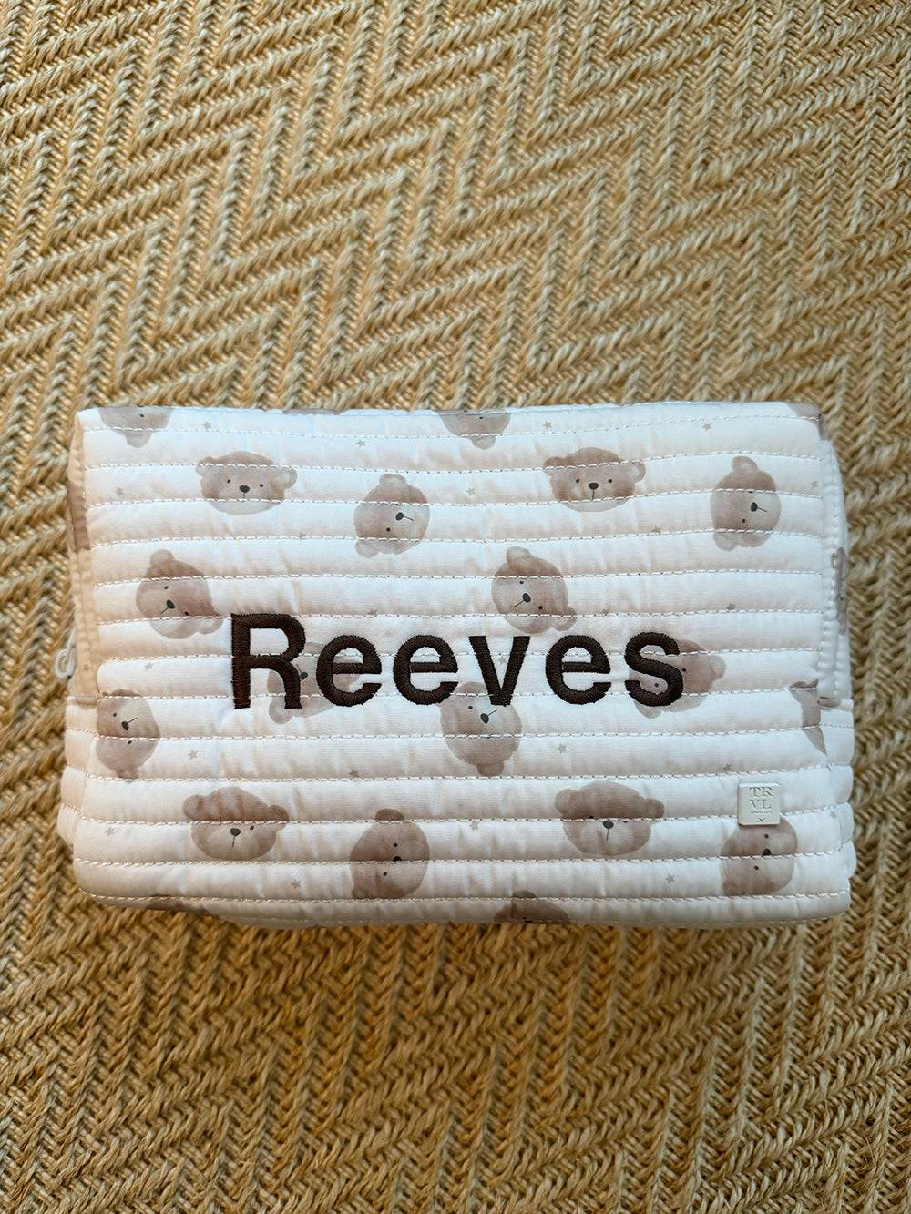 Large Quilted Zip Pouch