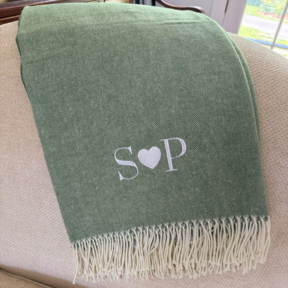 Landsdown Under Herringbone Throw Blanket