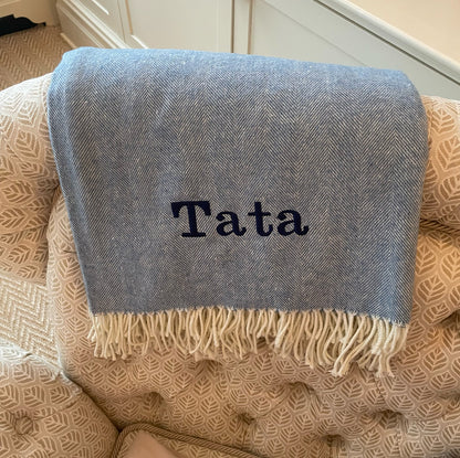 Landsdown Under Herringbone Throw Blanket