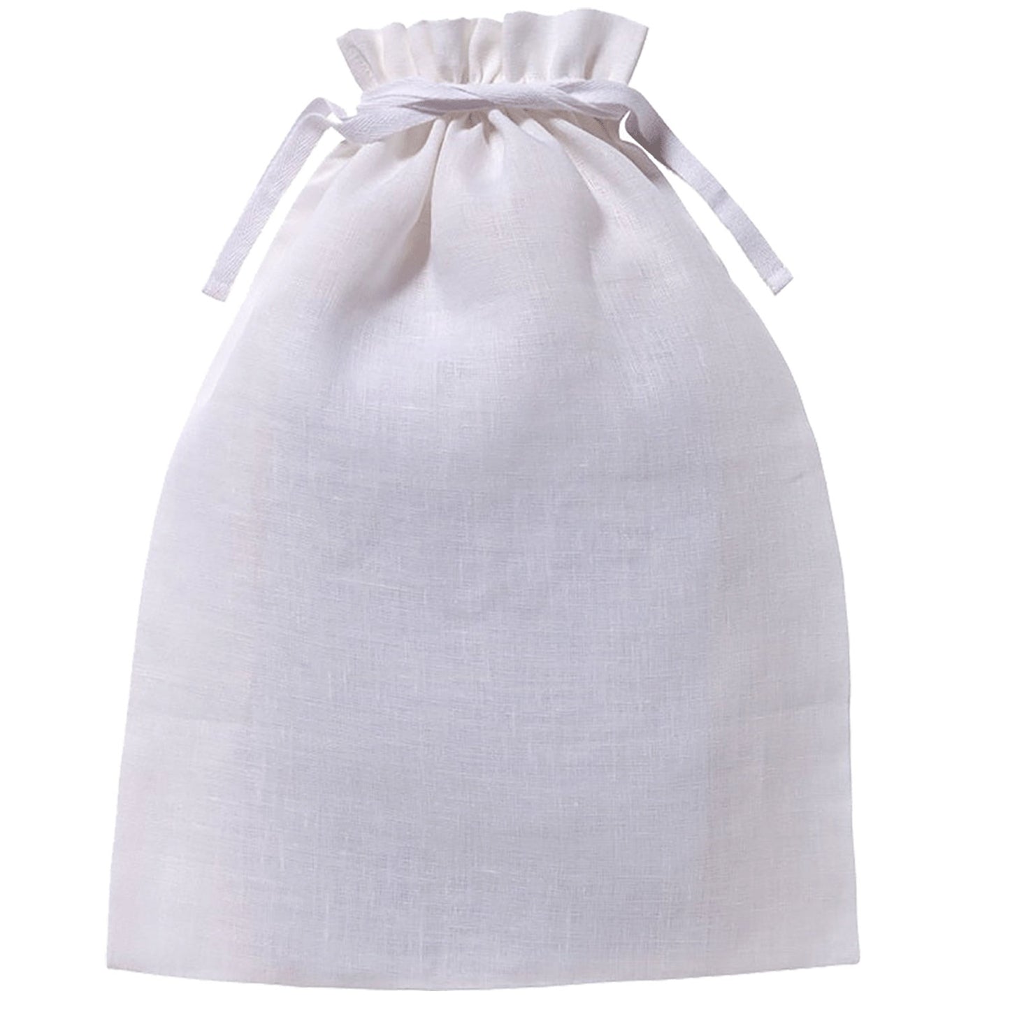 White Linen Lingerie Bag