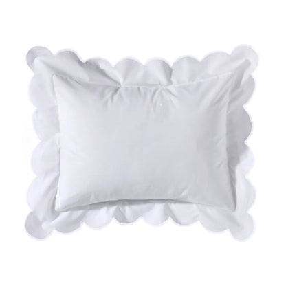 Baby Pillow with Scalloped Edge